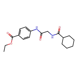 Ethyl 4-(2-(cyclohexanecarboxamido)acetamido)benzoate structure