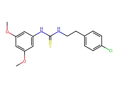 1-[2-(4-Chlorophenyl)ethyl]-3-(3,5-dimethoxyphenyl)thiourea structure