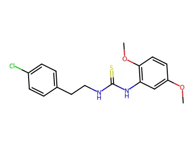 1-[2-(4-Chlorophenyl)ethyl]-3-(2,5-dimethoxyphenyl)thiourea structure