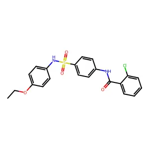 2-chloro-N-[4-[(4-ethoxyphenyl)sulfamoyl]phenyl]benzamide structure