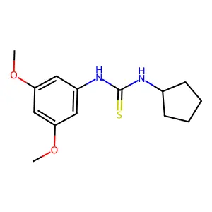 1-Cyclopentyl-3-(3,5-dimethoxyphenyl)thiourea structure