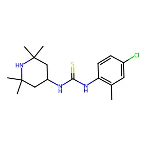 1-(4-Chloro-2-methylphenyl)-3-(2,2,6,6-tetramethylpiperidin-4-yl)thiourea structure