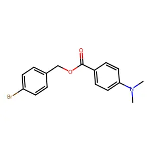 (4-Bromophenyl)methyl 4-(dimethylamino)benzoate structure