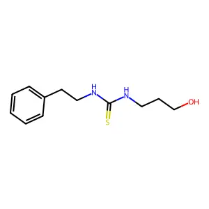 1-(3-Hydroxypropyl)-3-(2-phenylethyl)thiourea structure