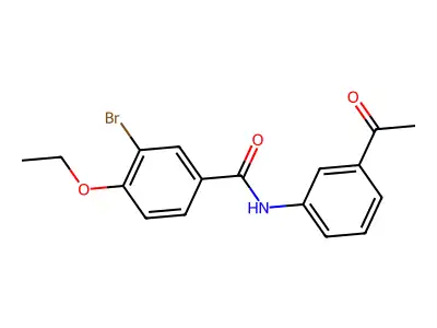 N-(3-acetylphenyl)-3-bromo-4-ethoxybenzamide structure