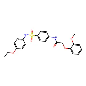 N-[4-[(4-ethoxyphenyl)sulfamoyl]phenyl]-2-(2-methoxyphenoxy)acetamide structure
