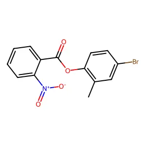 4-Bromo-2-methylphenyl 2-nitrobenzoate structure