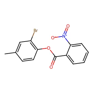 2-Bromo-4-methylphenyl 2-nitrobenzoate structure