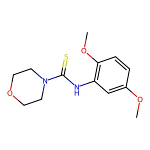 N-(2,5-dimethoxyphenyl)morpholine-4-carbothioamide structure