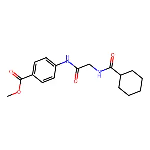 Methyl 4-(2-(cyclohexanecarboxamido)acetamido)benzoate structure