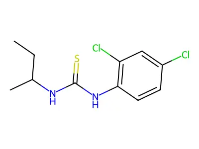 1-Butan-2-yl-3-(2,4-dichlorophenyl)thiourea structure