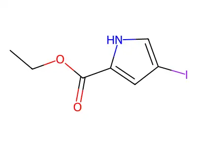 Ethyl 4-iodo-1H-pyrrole-2-carboxylate structure