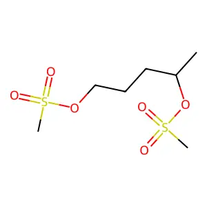 1,4-Pentanediol, 1,4-dimethanesulfonate structure