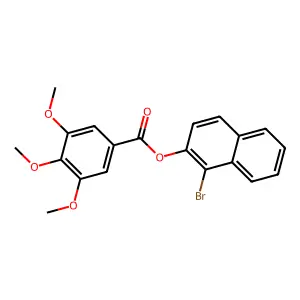 1-Bromo-2-naphthyl 3,4,5-trimethoxybenzoate structure