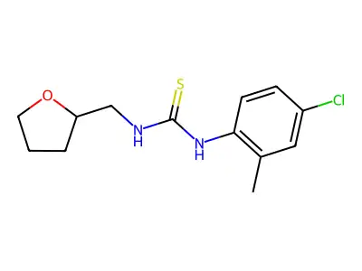 1-(4-Chloro-2-methylphenyl)-3-(oxolan-2-ylmethyl)thiourea structure