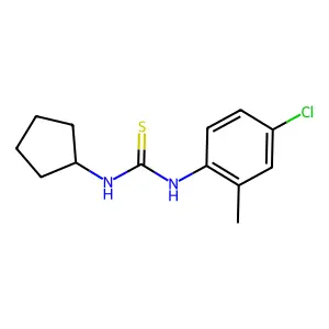 1-(4-Chloro-2-methylphenyl)-3-cyclopentylthiourea structure