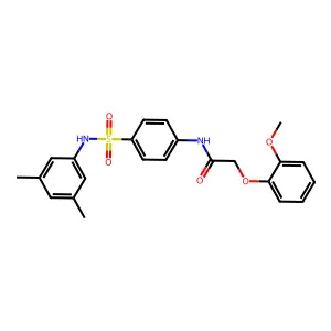 N-[4-[(3,5-dimethylphenyl)sulfamoyl]phenyl]-2-(2-methoxyphenoxy)acetamide structure