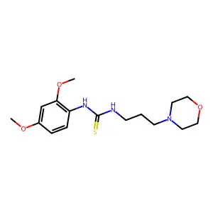 1-(2,4-Dimethoxyphenyl)-3-(3-morpholin-4-ylpropyl)thiourea structure