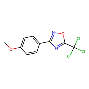 3-(4-Methoxyphenyl)-5-(trichloromethyl)-1,2,4-oxadiazole structure