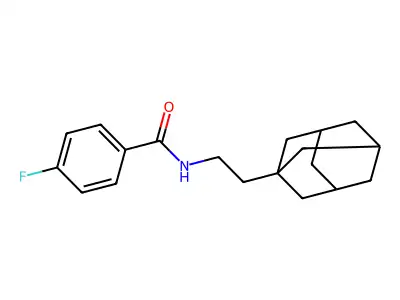 N-[2-(1-adamantyl)ethyl]-4-fluorobenzamide structure