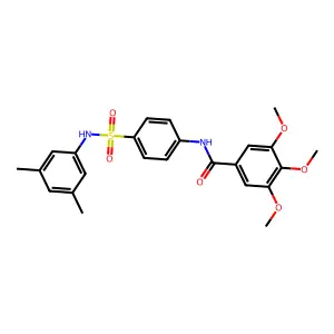 N-[4-[(3,5-dimethylphenyl)sulfamoyl]phenyl]-3,4,5-trimethoxybenzamide structure