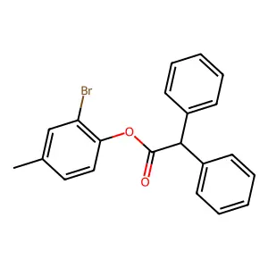 2-Bromo-4-methylphenyl diphenylacetate structure