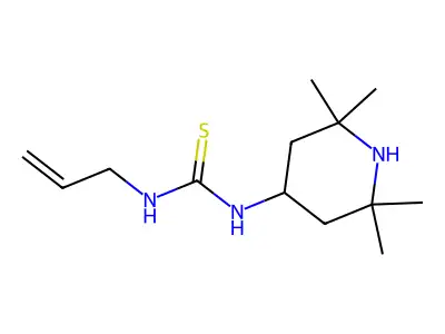 1-Prop-2-enyl-3-(2,2,6,6-tetramethylpiperidin-4-yl)thiourea structure