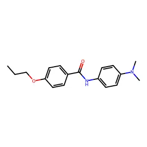 N-[4-(dimethylamino)phenyl]-4-propoxybenzamide structure
