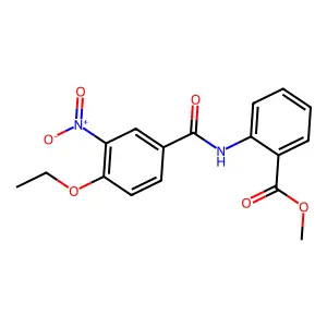 Methyl 2-[(4-ethoxy-3-nitrobenzoyl)amino]benzoate structure