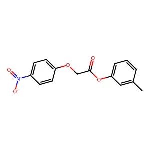 3-Methylphenyl (4-nitrophenoxy)acetate structure