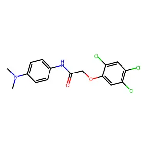 N-[4-(dimethylamino)phenyl]-2-(2,4,5-trichlorophenoxy)acetamide structure