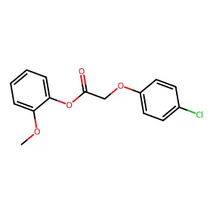 2-Methoxyphenyl (4-chlorophenoxy)acetate structure