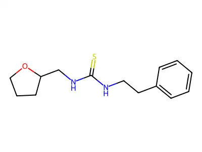 1-(2-Phenylethyl)-3-(tetrahydrofuran-2-ylmethyl)thiourea structure