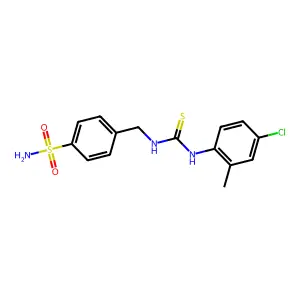 1-(4-Chloro-2-methylphenyl)-3-[(4-sulfamoylphenyl)methyl]thiourea structure
