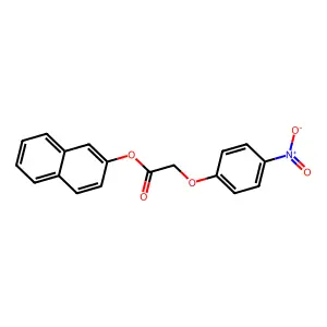 2-Naphthyl {4-nitrophenoxy}acetate structure