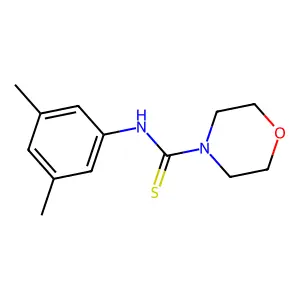 N-(3,5-dimethylphenyl)morpholine-4-carbothioamide structure