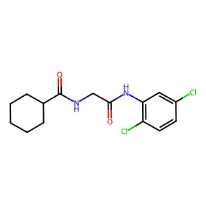 2-(cyclohexylformamido)-N-(2,5-dichlorophenyl)acetamide structure