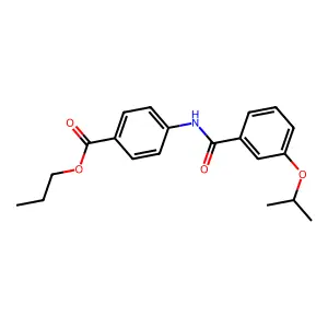 Propyl 4-({[3-(propan-2-yloxy)phenyl]carbonyl}amino)benzoate structure