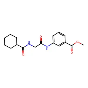 Methyl 3-(2-(cyclohexanecarboxamido)acetamido)benzoate structure