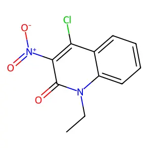 4-chloro-1-ethyl-3-nitroquinolin-2(1H)-one structure