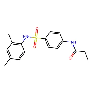 N-[4-[(2,4-dimethylphenyl)sulfamoyl]phenyl]propanamide structure