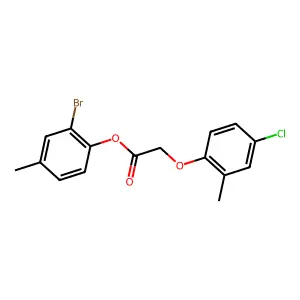 2-Bromo-4-methylphenyl (4-chloro-2-methylphenoxy)acetate structure