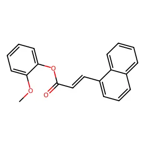 2-methoxyphenyl (2E)-3-naphthylprop-2-enoate structure