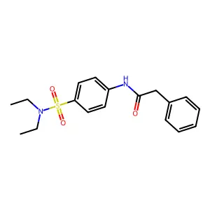 N-[4-(diethylsulfamoyl)phenyl]-2-phenylacetamide structure