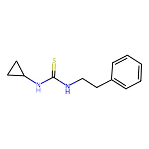 1-Cyclopropyl-3-(2-phenylethyl)thiourea structure