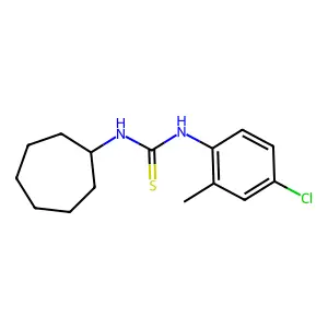 1-(4-Chloro-2-methylphenyl)-3-cycloheptylthiourea structure