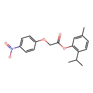 2-Isopropyl-5-methylphenyl {4-nitrophenoxy}acetate structure