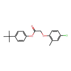 4-Tert-butylphenyl (4-chloro-2-methylphenoxy)acetate structure