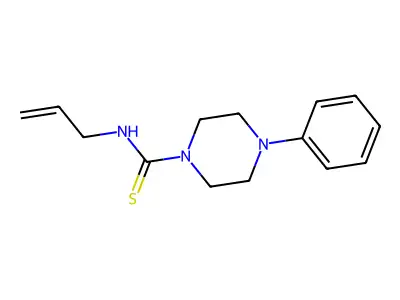 4-phenyl-N-(prop-2-en-1-yl)piperazine-1-carbothioamide structure