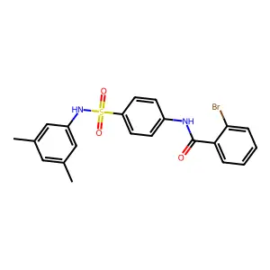 2-bromo-N-[4-[(3,5-dimethylphenyl)sulfamoyl]phenyl]benzamide structure
